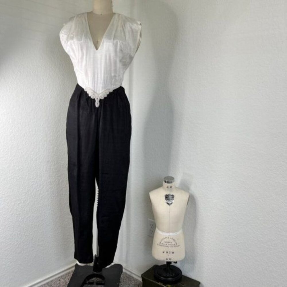 VTG A la Carte California Cut Out Pearl Jumpsuit